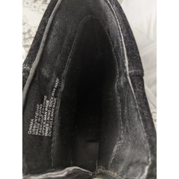 1X WORN! QIMMA BLACK VELVET BACK ZIP, CHUNKY HEELED BOOTS! HOT! SIZE 9 - Picture 5 of 10